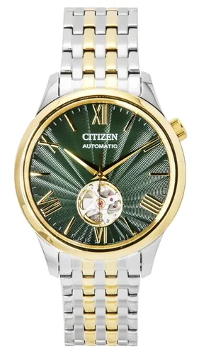 Citizen Automatisch Casual Grün Zifferblatt Edelstahl NH9134-83X 50M Herrenuhr