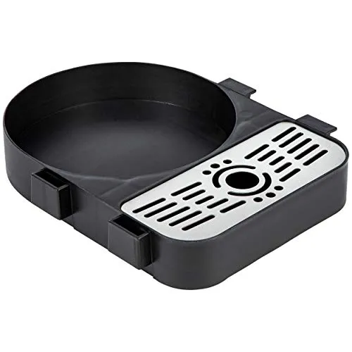 ONVAYA® Airpot Pumpkanne | Isolierkanne | Thermoskanne | Getränkespender | Edelstahl mattiert | Kaffeekanne | Doppelwandig (Tropfschale für Pumpkanne 1,9 Liter)