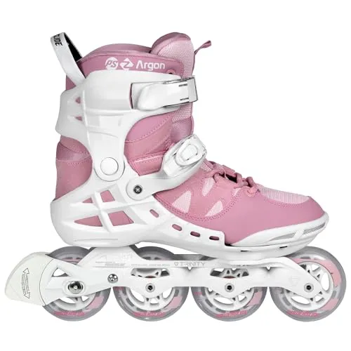 POWERSLIDE Argon Rose 80 Fitness Skates Damen - Größe 37 - Inliner für Damen mit Fiberglas verstärkten Softboots und Recall Memory Fit für individuellen Komfort; ideal für stilvolle Fitness und Freizeitaktivitäten.