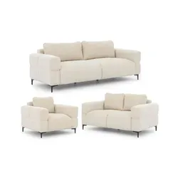 S-Style Polstergarnitur Cardea 3+2+1 in Bubble-Optik