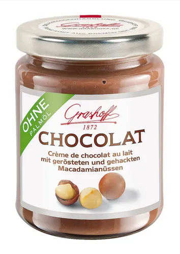 GOURVITA DE Schoko-Creme CHOCOLAT mit Milchschokolade & Macadamianüssen von Grashoff, 235g 5816
