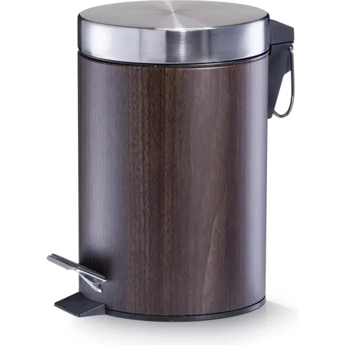 Zeller Present Kosmetikeimer 3 Liter, braun - Haushaltszubehör – Eleganter Kosmetikeimer aus hochwertigem Edelstahl, ideal für Bad oder Schlafzimmer mit einem Fassungsvermögen von 3 Litern.