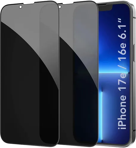 2x iPhone 17e / 16e Sichtschutz Schutzfolie Display Glas Schutzglas Panzerfolie
