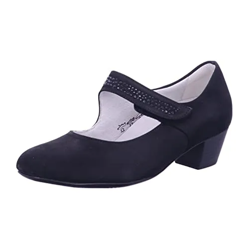 Waldläufer adult Hilaria schwarz Gr. 41 - Damen-Pumps in elegantem Schwarz, ideal für Komfort und Stil im Alltag mit einer perfekten Passform für ganztägigen Tragekomfort.
