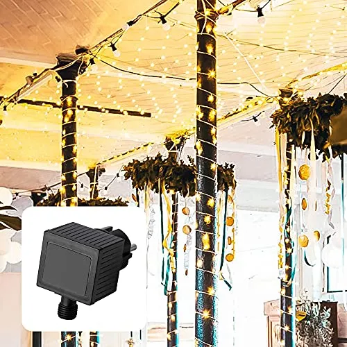 Hellum Lichternetz außen 200 LED warmweiß 3x3m - Weihnachtsbeleuchtung - Stimmungsvolles Ambiente mit 200 warm-weißen LEDs, ideal für Balkon, Garten und Feste. Energieeffizient und langlebig, geeignet für Innen und Außen.