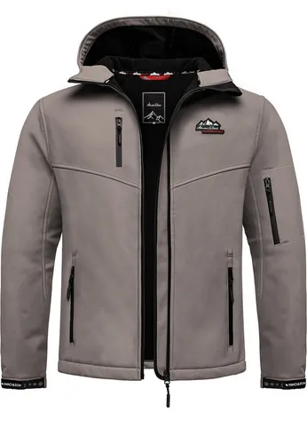 Amaci&Sons Softshelljacke Greeley Softshelljacke Herren Herbst Winter Softshell Funktions Outdoor Regenjacke