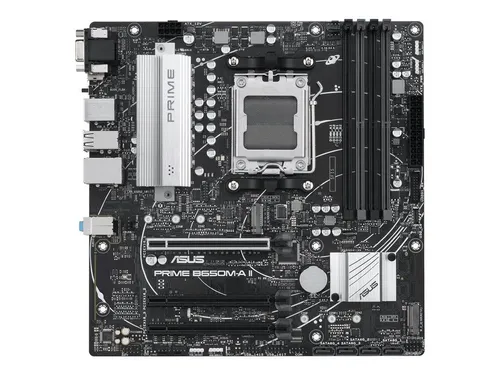 ASUS PRIME B650M-A II-CSM - Micro ATX Motherboard, Sockel AM5 für AMD Ryzen 7000, 128 GB DDR5-SDRAM, ideal für leistungsstarke Gaming-PCs