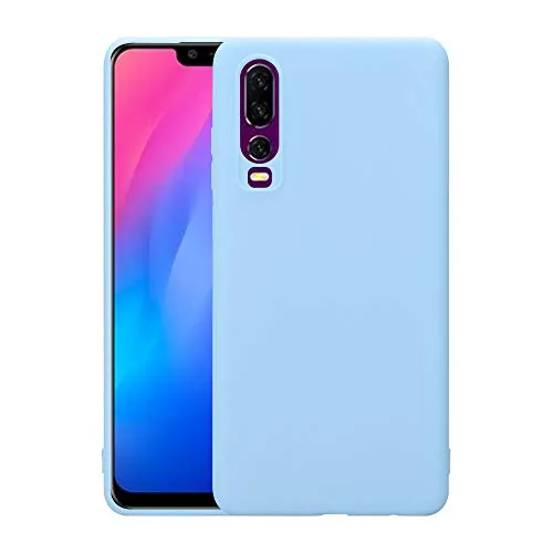 Cover für Huawei P30 2019 Handyhülle 6 Zoll Ultra Slim Bumper Schutzhülle aus TPU Extra Dünn Schlank Blau