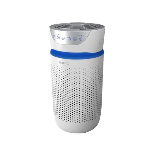 HoMedics Luftreiniger 76m² - 5-in-1 HEPA-Filter - Luftreiniger für 76m², entfernt 99,97% der Allergene und sorgt für saubere, frische Luft. Ideal für Allergiker und Haustierbesitzer, mit leisen Betriebsstufen und aktivem Geruchsfilter.