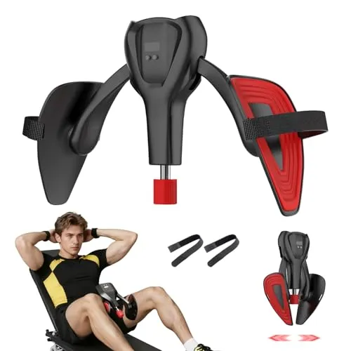 Oberschenkeltrainer Beckenbodentrainer für Frau Mann, Beinpresse für Zuhause, Po Trainer mit der Zähler, Fitnessgeräte für Zuhause, Oberschenkel Trainingsgerät mit Festem Riemen