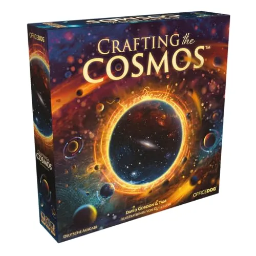 Crafting the Cosmos: Das interstellare Strategiespiel - Gesellschaftsspiel für kreative Köpfe, in dem ihr als Architekten eurer eigenen Galaxie Siegpunkte sammelt und das Universum gestaltet.