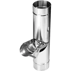 mm Regenrohrklappe Regenwasserklappe mit Sieb Zink 100