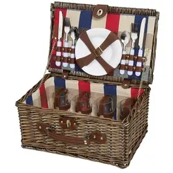 Cilio Picknick-Korb Lenno 21tlg. Holz Braun von Cilio