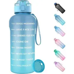 Trinkflasche 2L Tritan BPA-frei mit Fruchtfilter – Blau