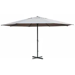 Gardissimo GIGANTE XXL Sonnenschirm Ø500cm - hellgrau - Sonnenschirm der Fa. Gardissimo mit praktischem Kurbelmechanismus und wetterfestem Aluminium-Rohr, ideal für entspannte Stunden im Garten.