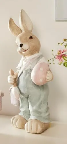 Dekoleidenschaft großer Osterhase Eiermaler 48 cm