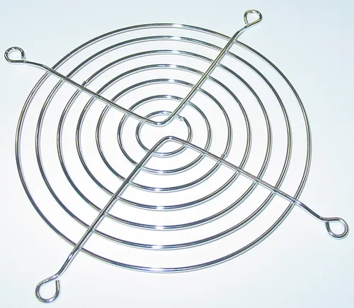 Lüftergitter 120mm, Schutzgitter, gekröpft, für 120mm Gehäuselüfter, 12cm, G12cm