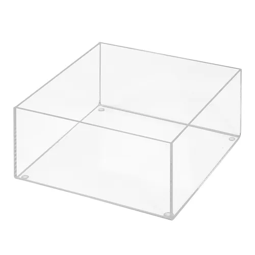 Aufbewahrungsbox aus Acrylglas 200x200mm, 100mm Hoch,  transparent - Zeigis®