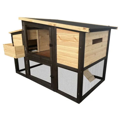DUVO+ Kleintierstall Woodland Design Kaninchenstall Nunny Barn - Kleintierkäfige, stilvoller Kaninchenstall im Woodland Design mit viel Platz und Schutz für Ihre kleinen Freunde.