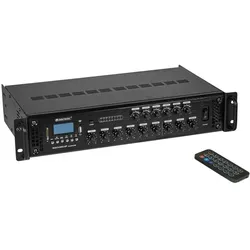 OMNITRONIC MAVZ-240.6P ELA-Mischverstärker - Professioneller ELA-Mischverstärker mit 240W Leistung, ideal für Musikstudios, Bühnen und DJ-Events, sorgt für klangstarke Audioübertragung.