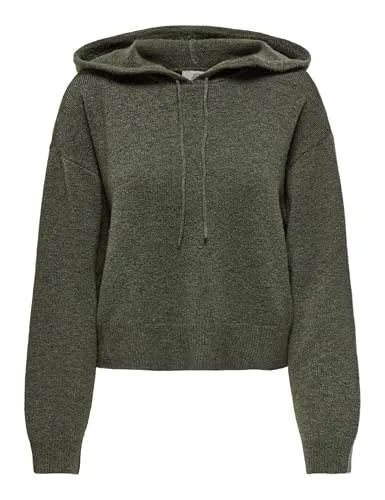 JDY Kapuzenpullover JDYRUE LIFE L/S SHORT HOOD PUL KNT NOOS