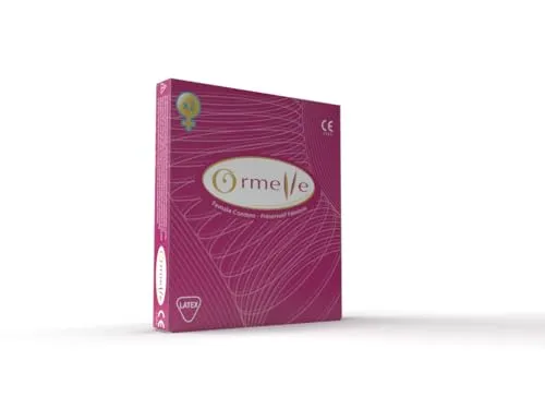 ORMELLE Frauenkondom, Premium-Qualität aus Naturlatex - Hochwertige Frauenkondome aus Naturlatex, geschmiert für zusätzlichen Komfort. Bieten effektiven Schutz und sind ideal für die selbstbestimmte Empfängnisverhütung. Sicher, zuverlässig und getestet für ein angenehmes Erlebnis.
