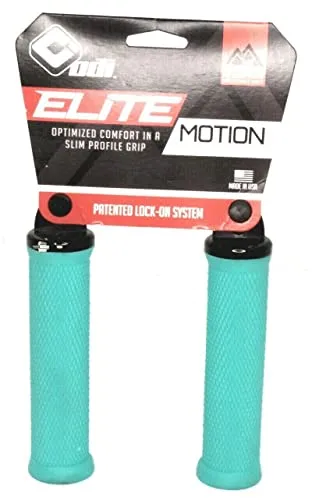 ODI Unisex – Erwachsene Elite Motion Griffe, Mint, 130mm - Fahrradgriffe mit einseitiger Klemmung für verbesserten Komfort und Halt. Der patentierte Verbundstoff bietet optimale Dämpfung und hohe Strapazierfähigkeit, ideal für lange Fahrten.