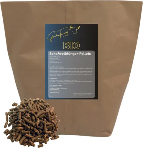 GardenTaurus® Schafwolldünger-Pellets Naturdünger aus Deutschland 1,25kg