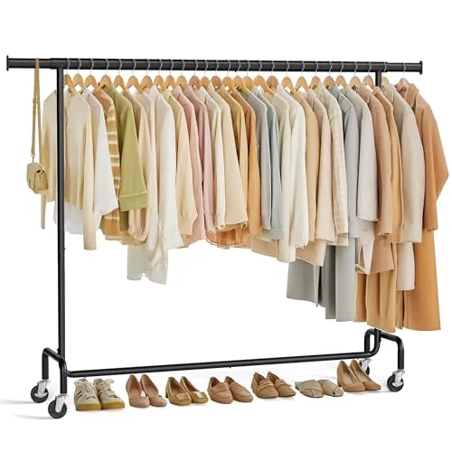 SONGMICS Kleiderständer Schwarz von SONGMICS