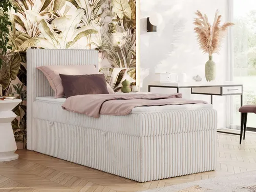 MKS MEBLE Boxspringbett TILIANO 90x200 mit Stauraum von MKS MÖBEL