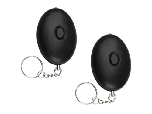 SMARTWARES 2er-Set Mini-Taschenalarm Überfallalarm SOS-Notruf Personen-Alarm 85dB, SC03SW
