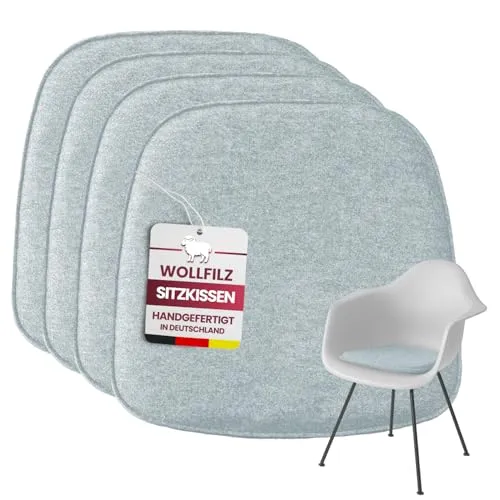 Easy and Green Sitzkissen aus Wollfilz Eckig 40x39cm - Made in Germany waschbar