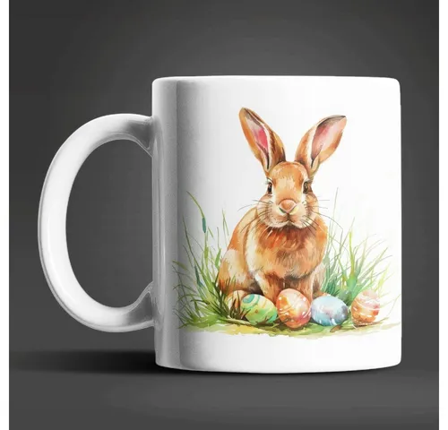 WS-Trend Tasse Osterhase Ostereier Ostern Kaffeetasse Teetasse, 1-tlg., Keramik, 325 ml