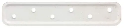 Alberts Flachverbinder 849696 | Weiß kunststoffbeschichtet - Möbel-Zubehör: Hochwertiger, geprägter Flachverbinder in Weiß (RAL 9010) für stabile Verbindungen - perfekt für Ihr Projekt und einfach zu montieren.