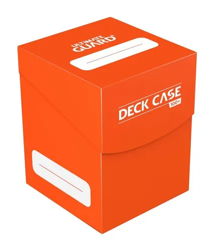 Ultimate Guard Sammelkarte Deck Case 100+ Standardgröße Orange - praktische Deckbox für 100 Karten, ideal für Sammler und Spielenthusiasten