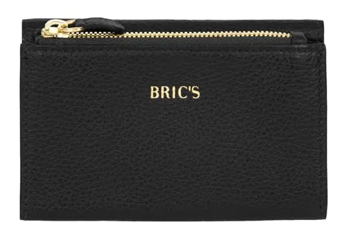 Bric's Leder Geldbörse Gondola Fioraliso Wallet Black schwarz
