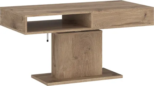 freiraum Couchtisch CORTADO, höhenverstellbar in Viking Eiche, 110x60/80x65cm