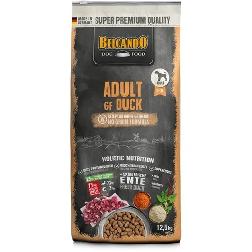 Belcando Adult GF Duck 4kg - Hundefutter, getreidefreies und hypoallergenes Trockenfutter mit Entenfleisch für große Hunde, ideal für gesunde Ernährung.