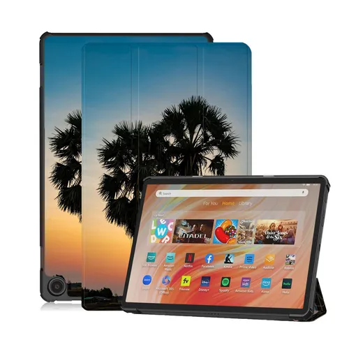Tablet Hülle für Amazon Fire HD 10 2023 13.Gen 10.1 Zoll Slim Case Etui mit Stan