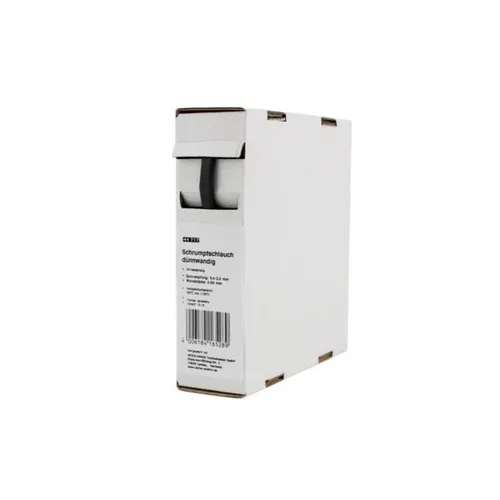 Unitec Schrumpfschlauch Abrollbox Ø 6,4-3,2 mm Meterware schwarz