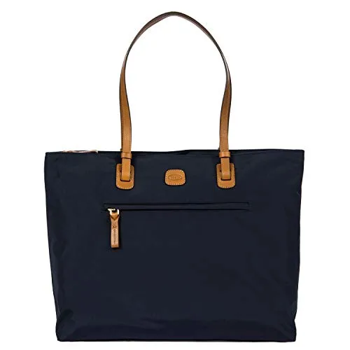 Bric's X-Travel Shopper 43348 in Oceano - Praktische Handtasche - Handtasche mit 16.4 Liter Volumen und Laptopfach für Geräte bis 39x30x3 cm. Ideal für jeden Tag und bestens gerüstet für Überraschungen.