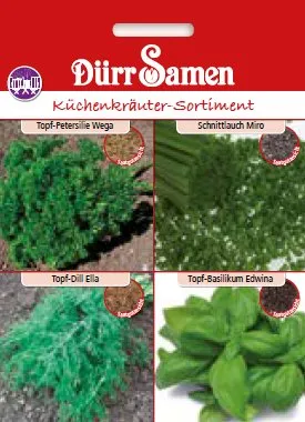 Kückenkräuter Samen Sortiment 4 Keimschutzpackungen ca 50 korn Küchenkräuter Kräutersamen Saatgut Balkon Garten Hochbeet Kübel Dürr Samen