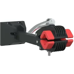 vidaXL Klappbarer Fahrrad-Montageständer für Wandmontage in rot von vidaXL