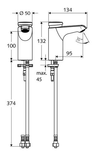 Schell Xeris Selbstschluss-Waschtisch-Armatur von Schell