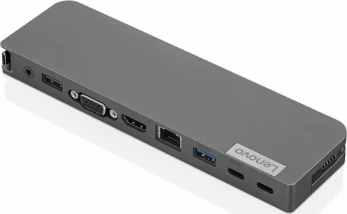 Lenovo D USB-C Mini Dock 65W - Kompaktes Dockingstation mit USB-C und USB-A Anschlüssen, ideal für erweiterte Konnektivität unterwegs
