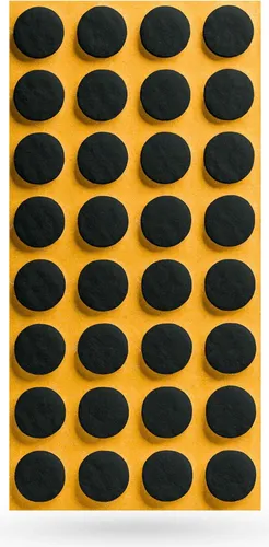 Filzgleiter Ø 17 x 3 mm selbstklebend schwarz Möbelschoner Möbelschutz Bodenschutz Möbelgleiter SOTECH 32 x