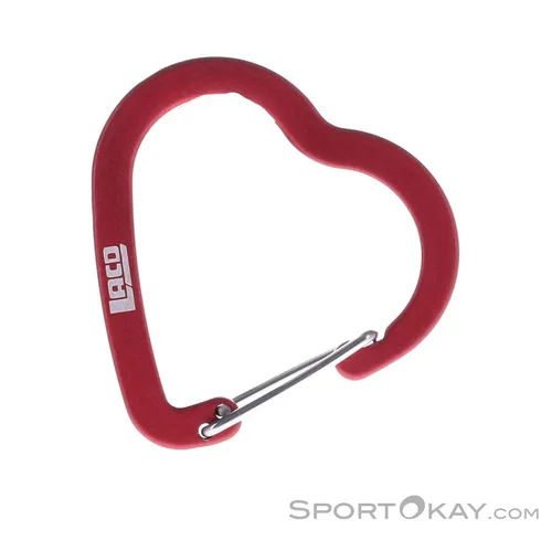 LACD Heart FS Materialkarabiner-Rot-One Size in rot von LACD