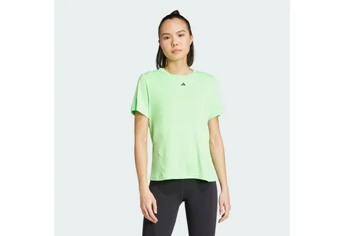 adidas Performance Trainingsshirt DESIGNED FOR TRAINING T-SHIRT XS - Hochwertiges Shirt aus 100% recyceltem Polyester, ideal für intensives Training. Neon Lime Burst Farbe sorgt für Sichtbarkeit und Stil.