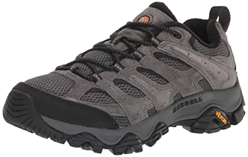 Merrell Herren Moab 3 Wanderschuh, Granite V2, 46 EU - Wanderschuhe für Herren, mit atmungsaktivem Mesh-Obermaterial und hervorragender Dämpfung für ultimativen Komfort auf langen Wanderungen.