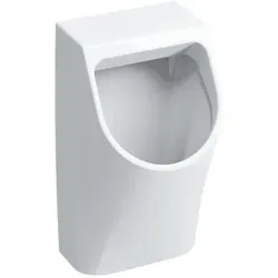 Geberit Renova Plan Urinal 235100000 - Urinal mit Zulauf von hinten, elegante weiße Oberfläche ohne Deckel und inklusive Kerafix-Befestigung für einfache Montage.
